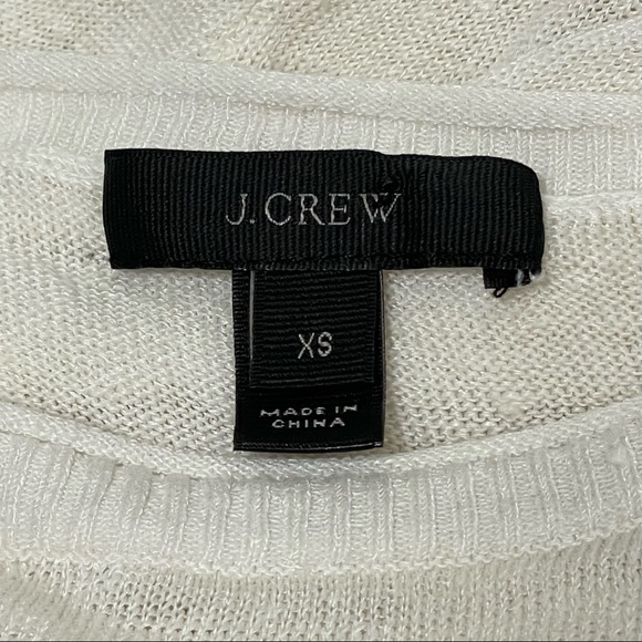 J.Crew lightweight linen blend palm sweater Sz XS - Picture 6 of 6